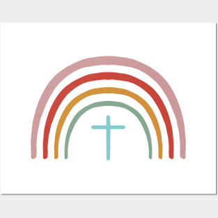 Religious Rainbow Pattern Hand Drawing Posters and Art